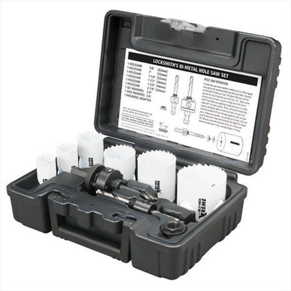 Disston Disston D9591 Blu-Mol Locksmith S Xtreme Bi-Metal Hole Saw Kit; 9 Pieces D9591